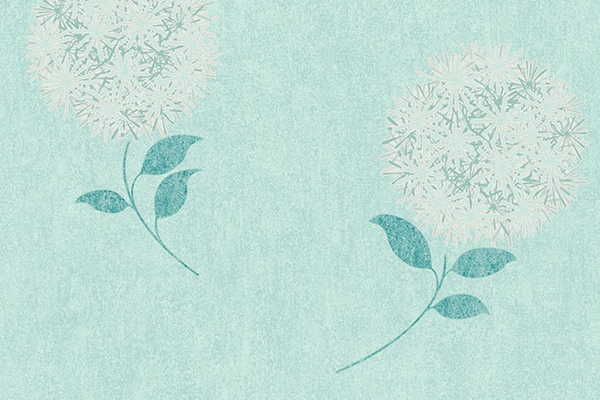 کاغذ دیواری گل های رونش در زمینه ابی